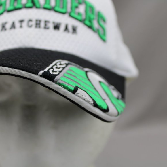Saskatchewan Roughriders Hat (VTG) - Arch Script by Puma - Adult Gripback - Picture 3 of 10